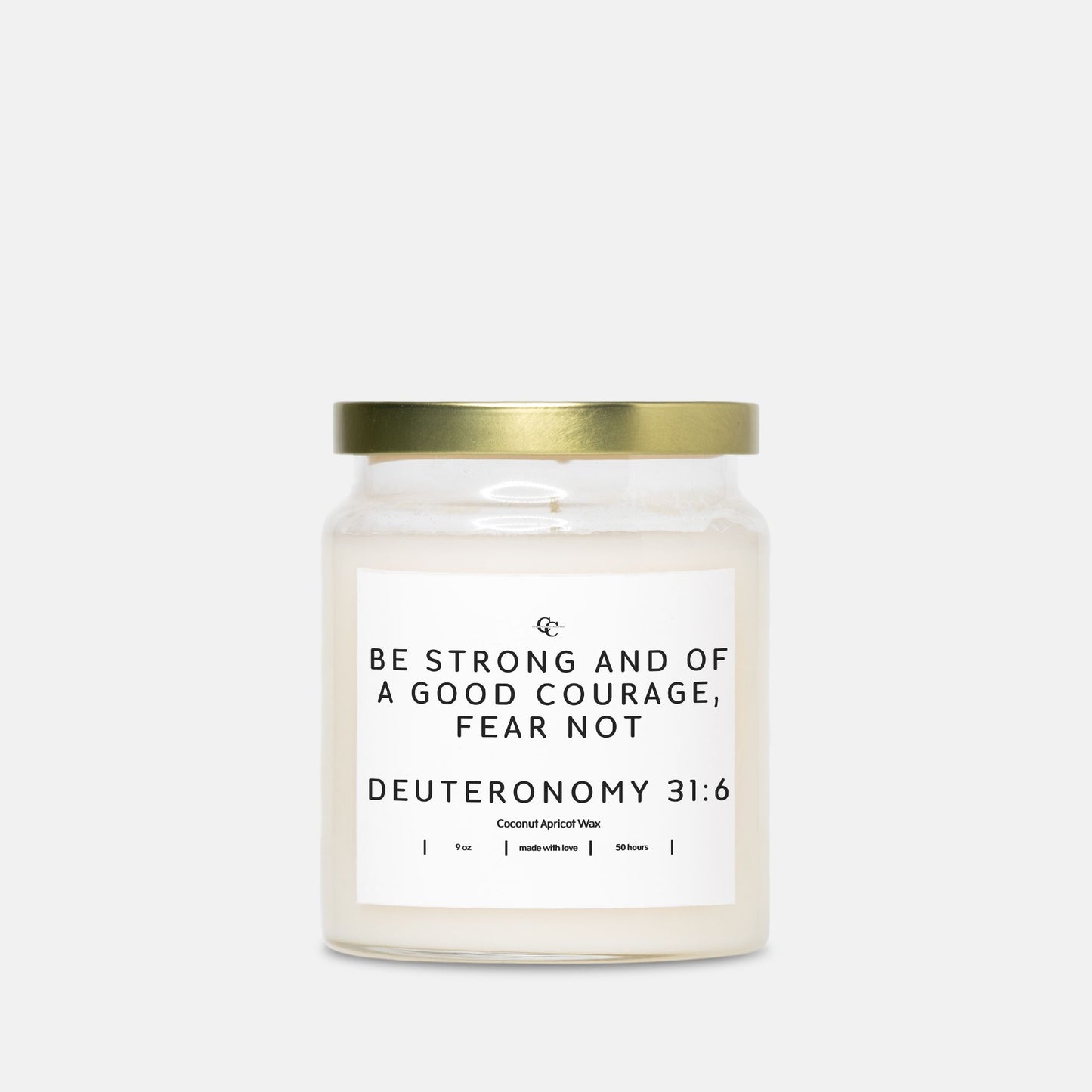Deuteronomy 31:6 9oz Candle