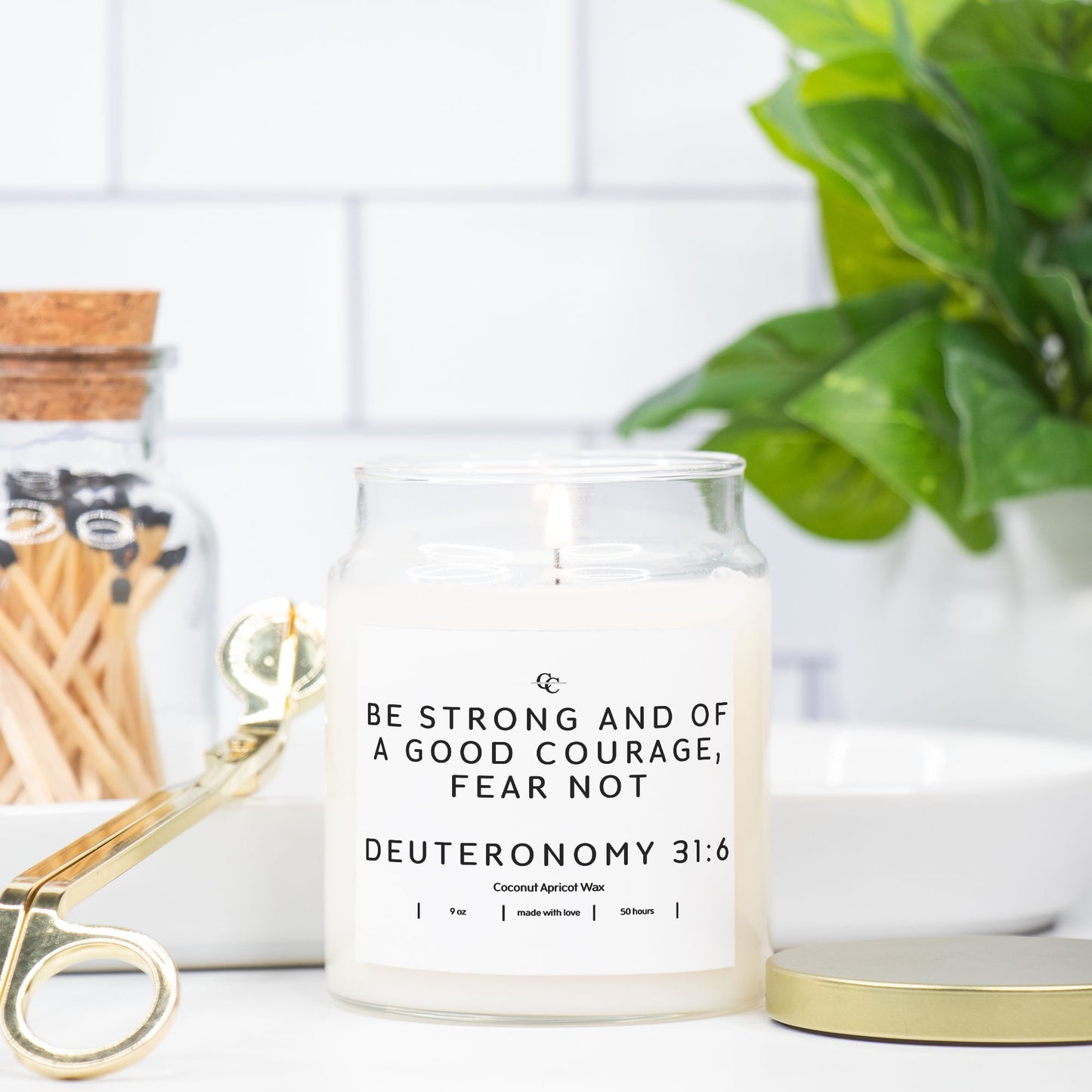 Deuteronomy 31:6 9oz Candle