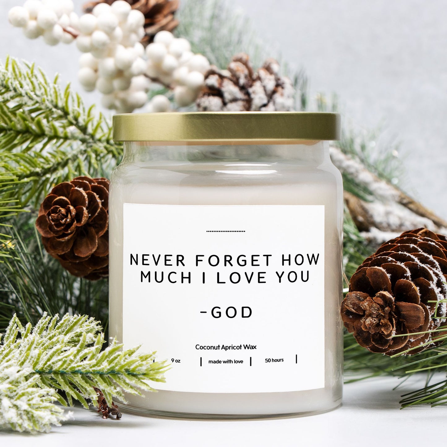 I Love You -God 9oz Candle